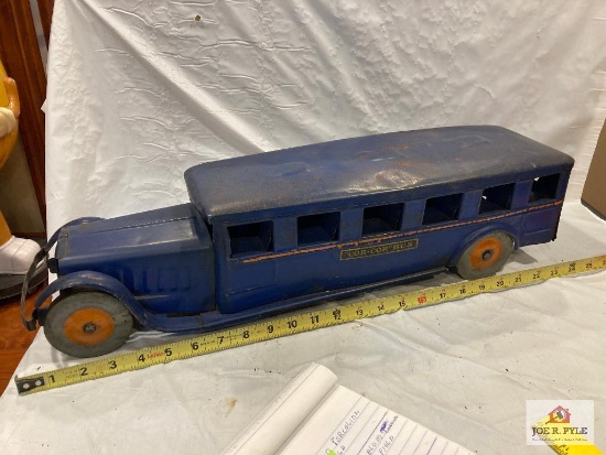 Cor-Cor tin bus 24" x 6 1/2" x 5 1/2"