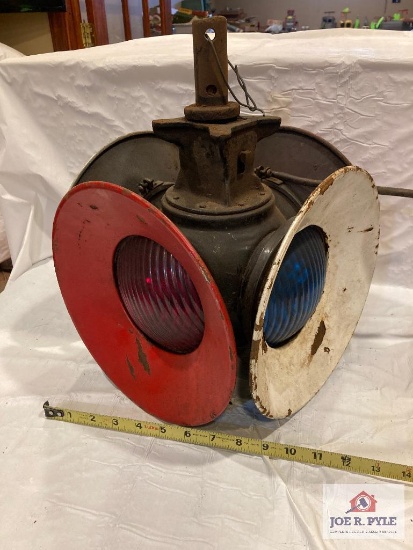 Adlake RR signal light 11" x 15" x 11", as found