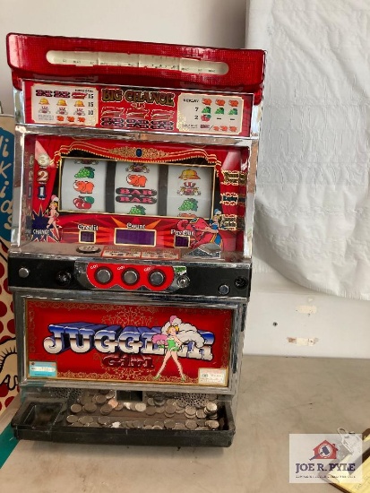 Juggler modern slot machine 32" x 18" x 14", no power, as found