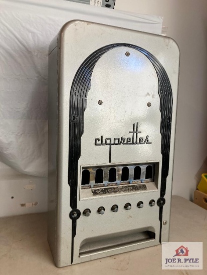 Rowe Mfg Cigarette Vending machine 36" x 21" x 9", no keys, as found