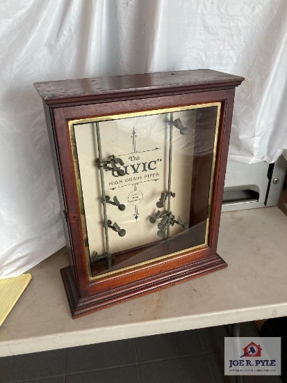 "The Civic" High Grade Pipe wood display case 19" x 14" x 6"