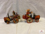 Marx Whoopie cars clown and cowboy, tested