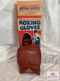 Rocky Graziano boxing gloves in box