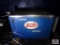 Vintage Pepsi drink cooler made by Deal Dispenser Company out of Bloomington Il, serial 2D-5237