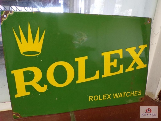Rolex metal sign