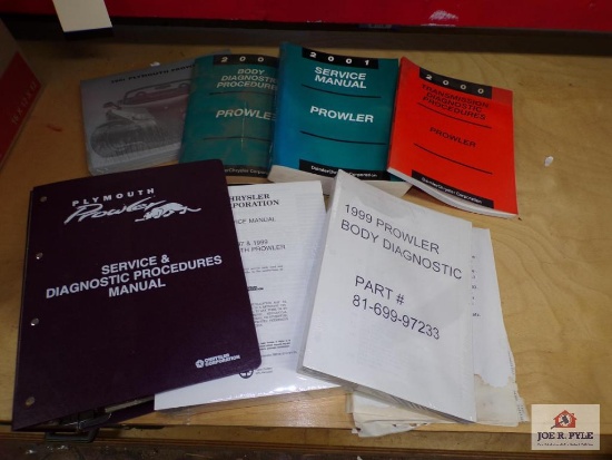 Box lot of Chrysler Prowler service manuals