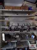 Shelf of New Old Chrysler/Mopar stock to include valves, thermostats, misc