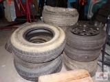 Lot of misc wheels and tires