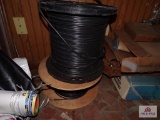 Lot of misc spools of wire and containlers