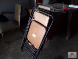 Lot of 4 folding chairs