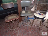 lot of 3 stools