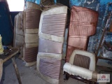 Lot of vintage car seats