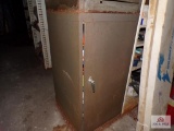 Metal storage cabinet and contents