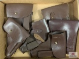 [764] Brown Leather Holsters