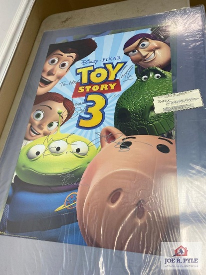 Disney Toy Story autographed movie poster