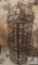 Wrought iron birdcage/wine rack approx. 59 inches tall