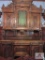Victorian Style Hand Carved Buffet approx. 6ft wide by 8ft 5in tall by 2 ft deep with key MUST BRING