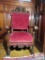Ornate Carved Bintage Chair with Cherubs approx. 4ft 10inches tall