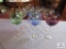 8 Lenox wine goblets in various colors