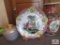 Asian art decorative items-large vase, plate and urn