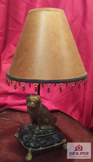 Pug lamp approx. 17 inches tall