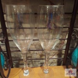 2 extra-large wine glass approx. 20 tall