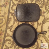 Cast iron skillet and griddle