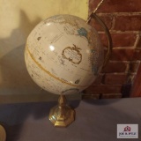 Globe on brass stand Bombay Company Approx. 16.5 inches tall
