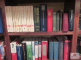 Center section four shelves of books