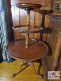 3 tier wooden stand approx. 3ft 9 inches tall by 2ft wide