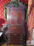Henkel - Harris Mahogany Cathedral reproduction desk made in Winchester Va. MUST BRING HELP TO LOAD