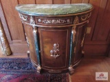 VictorianDemilune with Marble Top Approx. 46