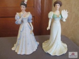 Two Lenox Lady Figures in dresses
