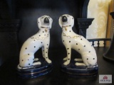 Decorative pair of ceramic dogs