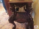 Victorian Heavily Carved Side Table