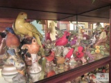 Decorative Birds on top shelf
