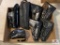 [741] Vintage black leather holsters