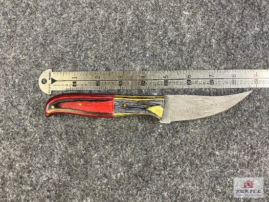 [668] Damascus Blade Hunter w/Sheath
