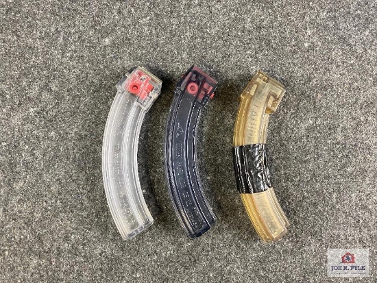 [717] Three 10/22 style "Banana" mags