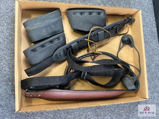 [774] Assorted slings, scope cover, recoil boots