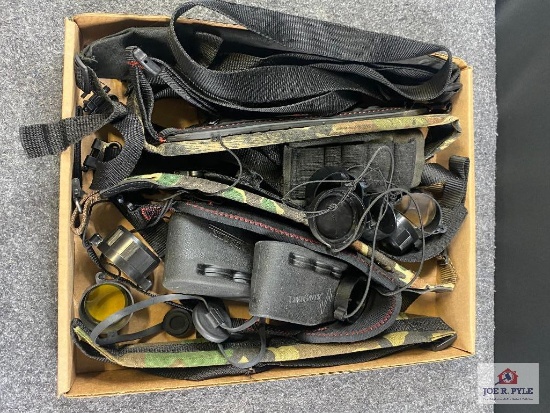 [775] Assroted slings, scope covers, recoil boots, etc.