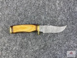 [656] Damascus Blade Hunter w/Sheath