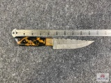 [662] Damascus Blade Hunter w/Sheath