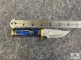 [665] Damascus Blade Hunter w/Sheath