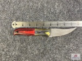 [668] Damascus Blade Hunter w/Sheath