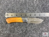 [669] Damascus Blade Hunter w/Sheath