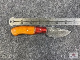 [673] Damascus Blade Hunter w/Sheath