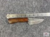 [677] Damascus Blade Hunter w/Sheath