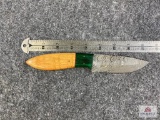 [679] Damascus Blade Hunter w/Sheath