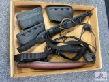 [774] Assorted slings, scope cover, recoil boots